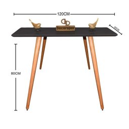 Aparador Pés Palito com Vidro Laqueado 120cm Preto - 2