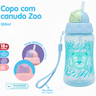 Mamadeira Big Star Bico Silicone + Copo Zoo Azul Lolly 330ml - 4