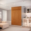 Ver imagem 5 de Painel para TV até 60 Polegadas com LED MDF 143cmx240cm Trento Marrom Freijó