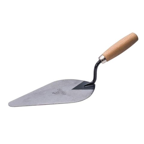Colher de Pedreiro 10 Canto Redondo Modelo 1112 Aço Carbono Sae 1074 Temperado Collins