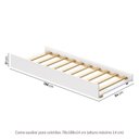 Ver imagem 5 de Bicama Infantil com Mini Escorregador e LED New Garden Casatema MadeiraOriginals Marrom/Branco