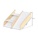 Ver imagem 7 de Bicama Infantil com Mini Escorregador e LED New Garden Casatema MadeiraOriginals Marrom/Branco
