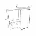 Ver imagem 6 de Conjunto para Banheiro 2 Portas 1 Gaveta Orion CNJ3071 