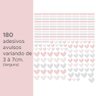 Kit de Adesivos Infantis Corações e Traços 1 Arte Destaque - 2