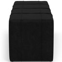Ver imagem 5 de Puff Decorativo Living 140 Cm Roma W01 Couríssimo preto - lyam