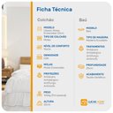 Ver imagem 2 de Cama Box Baú + Cabeceira Cassis e Colchão Queen Anjos Classic Mola Ensacada 158x198x64cm