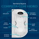 Ver imagem 4 de Banheira Retangular Rayana Completa com Hidro em Acrílico - 127v
