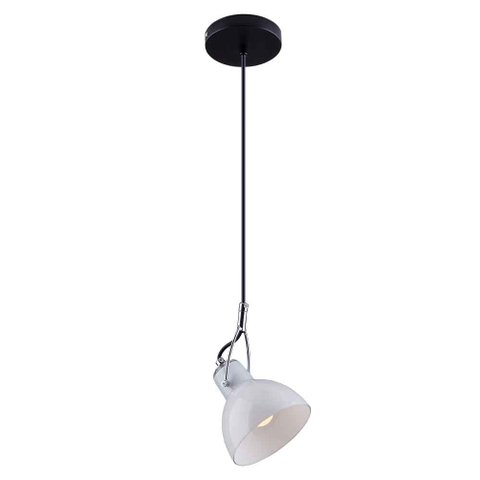 Luminária Pendente Fareto Vidro Direcionável Quarto Cozinha Balcão:Branco/Bivolt