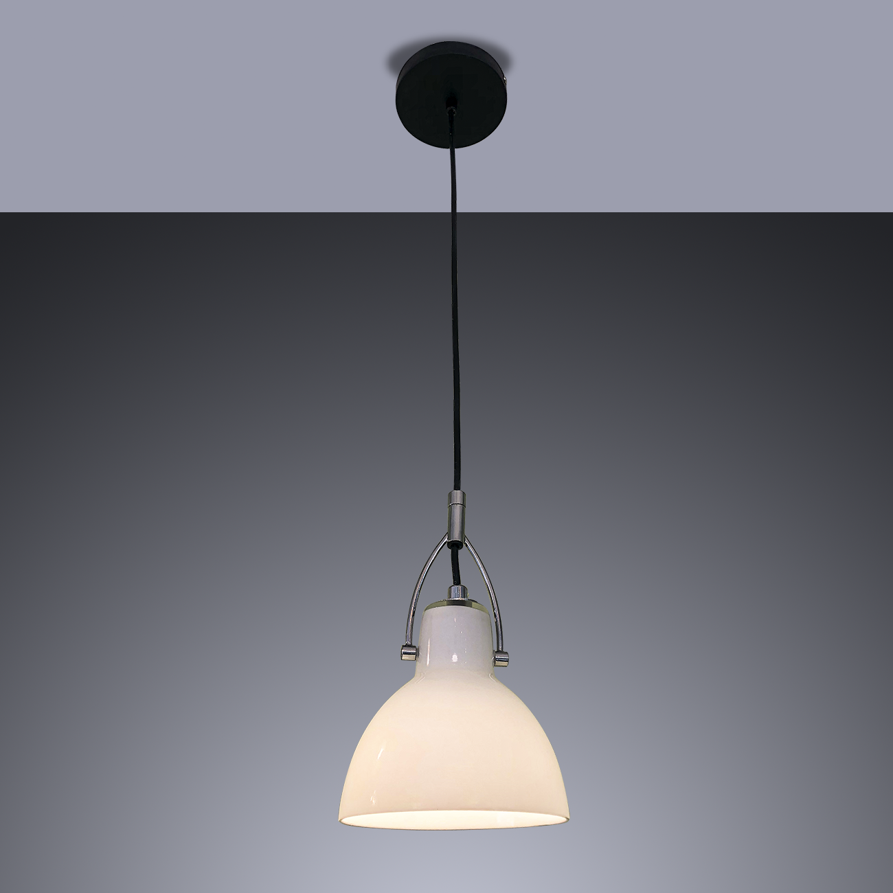 Luminária Pendente Fareto Vidro Direcionável Quarto Cozinha Balcão:Branco/Bivolt - 3