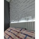 Ver imagem 2 de 20 Placas Decorativas De Pvc 3d Revestimento Pedra 50cmX50cm