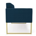 Ver imagem 6 de Sofá Namoradeira 2 Lugares Industrial Dourado Elisa Bouclê D03 - D’Rossi