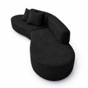 Ver imagem 4 de Sofá Virgínia 2,5m Estofado Suede Moderno Confortável Luxo