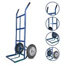 Ver imagem 1 de Carrinho de Cargas Armazém Transporte 350kg Azul Reforçado