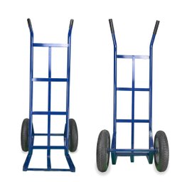 Carrinho de Cargas Armazém Transporte 350kg Azul Reforçado - 2