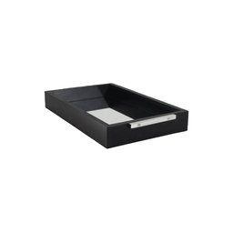 Bandeja Espelhada Retangular Preta 30x18cm - 1
