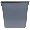 Ver mais imagens de Lixeira Cesto Retangular 12LT sem Tampa Resistente Jsn Cinza