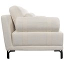 Ver imagem 7 de Sofá 3 Lugares para Sala Living Pés Metálicos 194cm Mondo K01 Bouclê Creme - Lyam Decor