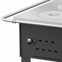 Ver imagem 2 de Fogão a Lenha Campeiro Preto Chapa de Alumínio N°01 Esq