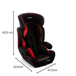 Cadeira Carro Auto Alfa Voyage Preto / Vermelho de 09 Á 36kg - 2