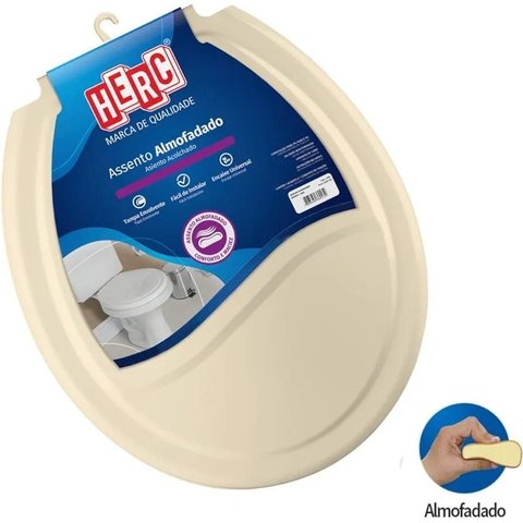 Assento Sanitário Almofadado Branco - Herc
