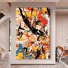 Quadro Decorativo Abstrato Vibrante, Tela Canvas na Vertical Ideal para Ambiente de Sala e Quarto - 2