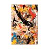 Quadro Decorativo Abstrato Vibrante, Tela Canvas na Vertical Ideal para Ambiente de Sala e Quarto - 1