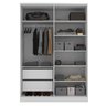 Guarda Roupa Solteiro 4 Portas 2 Gavetas Olivia Espresso Móveis - 2
