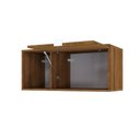 Ver imagem 5 de Armário Aéreo com Nicho e Porta Basculante 35x80x35cm Wlnp80 Lâmina Mel - Branco