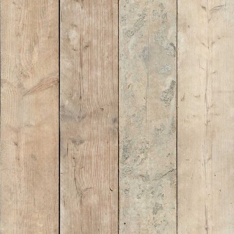 Papel de Parede Madeira em Tons Beges - 2,50m