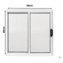 Ver imagem 3 de Vitro Janela Alumínio em Policarbonato 60x60 Branco ou Preto