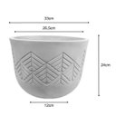 Ver imagem 4 de Vaso Tribo Redondo 33 (11l) Petro Ardósia Japi