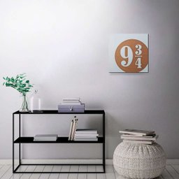 Quadro Decorativo Harry Potter Estação 9 3/4 MDF - 2