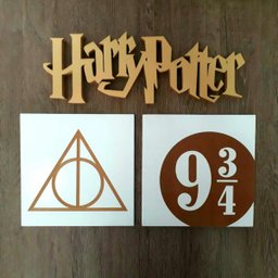 Quadro Decorativo Harry Potter Estação 9 3/4 MDF - 5
