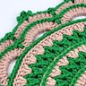 Jogo Americano Verde E Caqui Crochê 38cm Kit 2pc Sousplat - 4