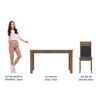 Conjunto Sala de Jantar Madesa Cali Mesa Tampo de Madeira com 4 Cadeiras - Rustic/preto/sint Preto - 5