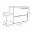 Ver imagem 6 de Conjunto para Banheiro 5 Portas 1 Gaveta 2 Nichos Jaspe CNJ3078 