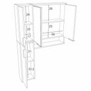 Ver imagem 7 de Conjunto para Banheiro 5 Portas 1 Gaveta 2 Nichos Jaspe CNJ3078 