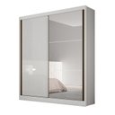Ver imagem 3 de Guarda Roupa Solteiro MDF com Espelho 2 Portas 3 Gavetas Toronto