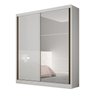 Guarda Roupa Solteiro MDF com Espelho 2 Portas 3 Gavetas Toronto - 3