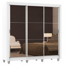 Ver imagem 3 de Guarda Roupa Casal Madesa Lyon 3 Portas de Correr de Espelho 2 Gavetas com Pés