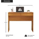 Ver imagem 3 de Escrivaninha/Mesa Escritório com 2 Gavetas e Chave 105cm Multimóveis Crjcm-ESC004 Cinamomo