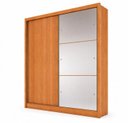 Ver imagem 4 de Guarda Roupa Solteiro com Espelho 2 Portas 3 Gavetas Toronto Marrom/Cinamomo