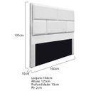 Ver imagem 3 de Cabeceira Queen Brick P02 160 cm para cama Box Suede - Doce Sonho Móveis CABECEIRA QUEEN CABECEIRA E