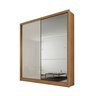 Guarda Roupa Solteiro MDF com Espelho 2 Portas 3 Gavetas Toronto - 3