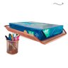 Kit Bandeja Organizadora e Porta Caneta Escritório Rose Gold - 3