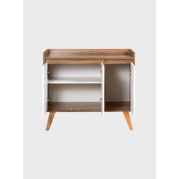 Aparador Buffet 90cm Retro Mdf Madri - On Móveis Cor:freijo - 2