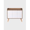 Aparador Buffet 90cm Retro Mdf Madri - On Móveis Cor:freijo - 1