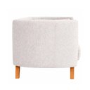 Ver imagem 7 de Sofá Oslo 3 Lugares 210cm Cinza Bouclé Base Madeira Estilo Contemporâneo S&a