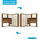 Ver imagem 6 de Quarto Modulado Casal Lugano Jatobá/areia - Santos Andirá