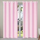 Ver imagem 1 de Cortina Isa Varão Tecido Oxford 2,80m x 2,30m p/ Porta Balcão - Rosa